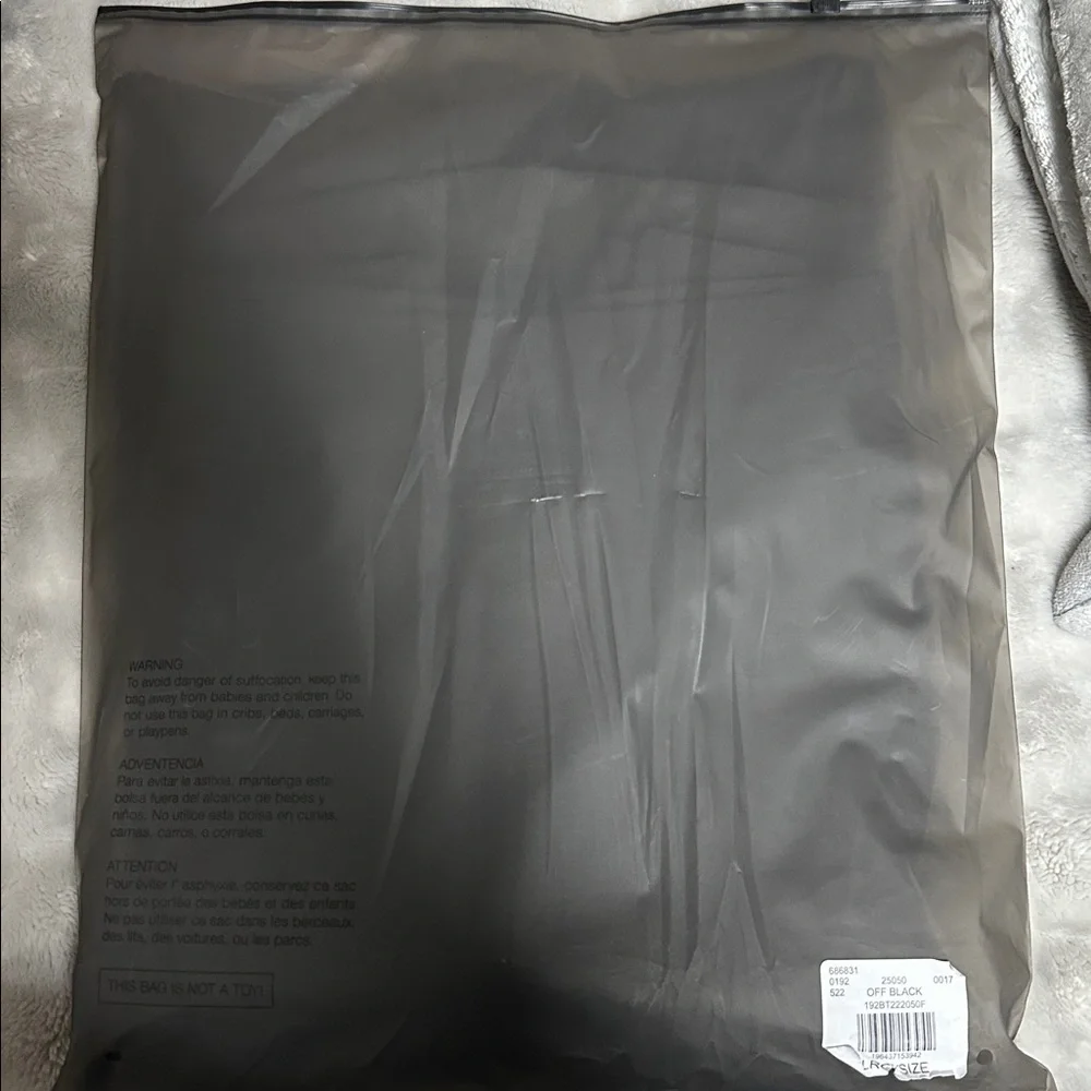 Essentials Fear of God Charcoal Off Black Hoodie – Men’s Large – New With Tags
